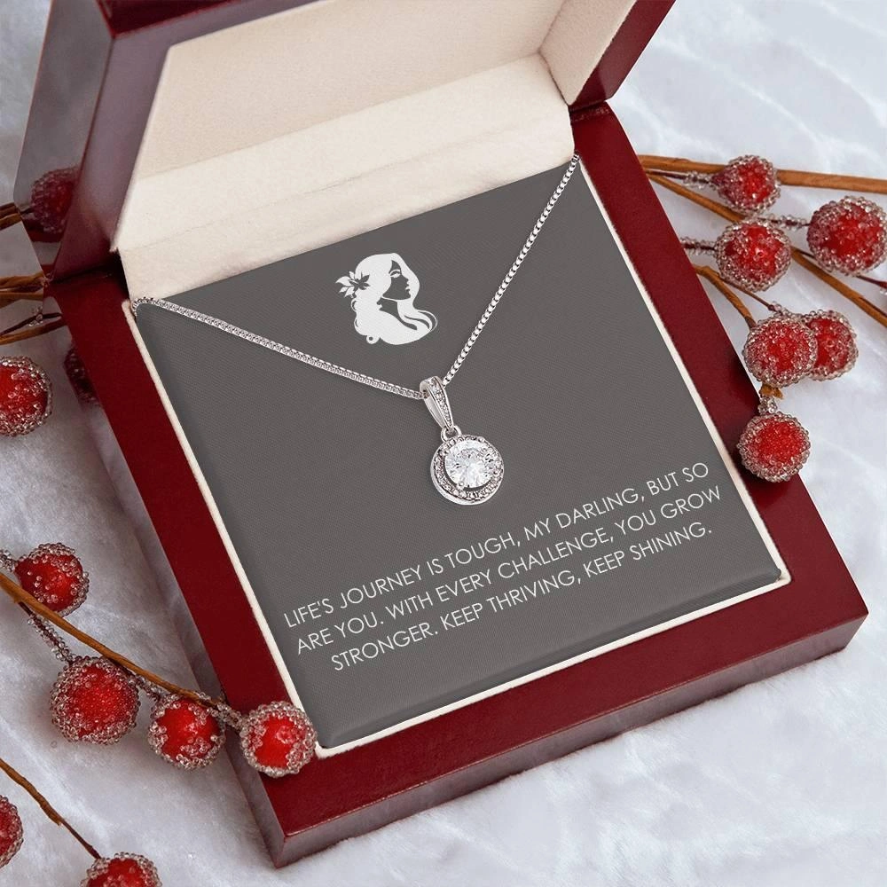 Eternal Hope: Grow Stronger Necklace. Your Future is Bright, Mate!